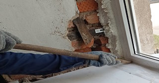 Демонтаж оконных откосов по выгодной цене от 510 руб. в Горячем Ключе - Сварной-Грч